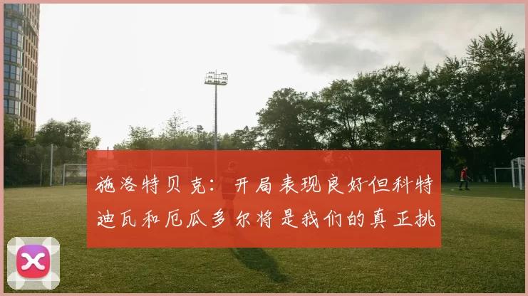 施洛特贝克：开局表现良好但科特迪瓦和厄瓜多尔将是我们的真正挑战